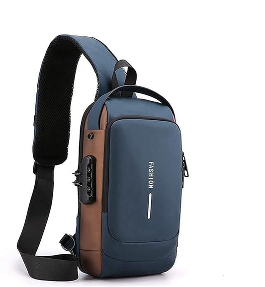 Sling Bag with USB Charging for Men & Women